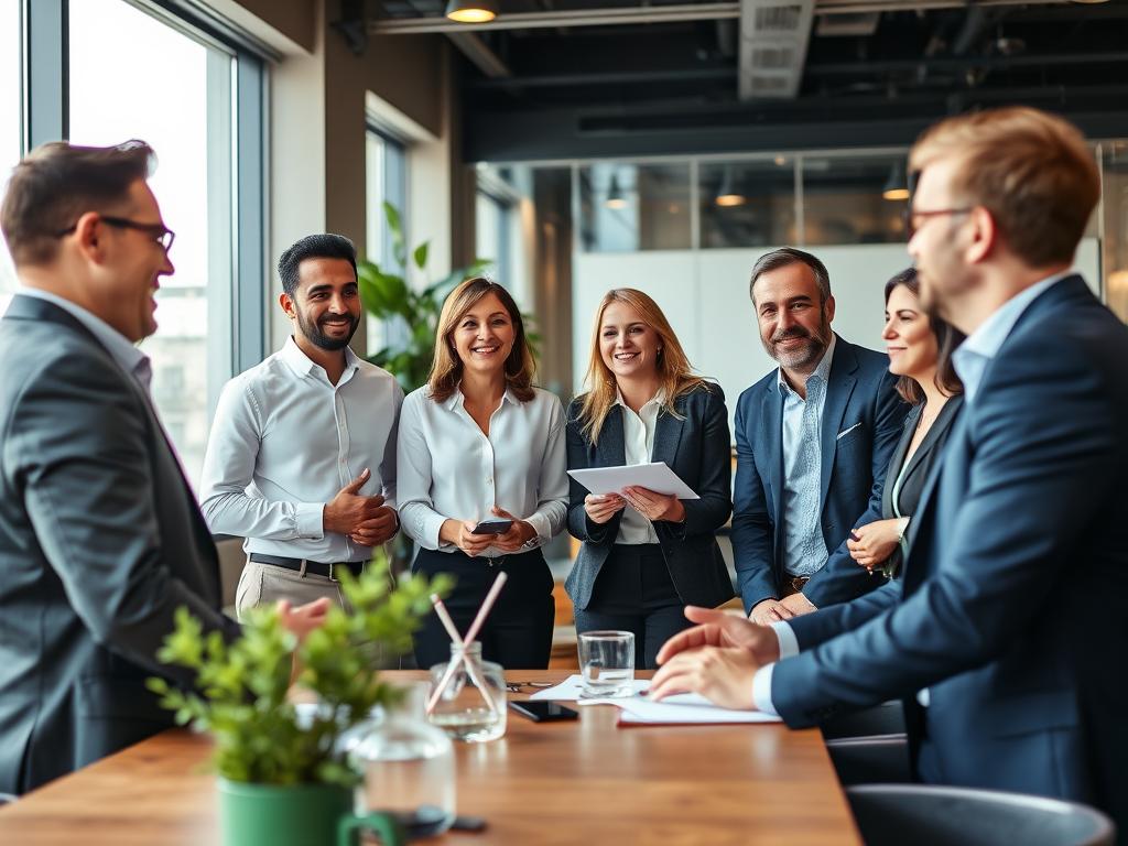 Consultants-en-portage-salarial-partageant-leur-experience-positive-avec-bizme.fr_ Portage Salarial Missions bizme.fr : L'IA au Service de Votre Réussite Professionnelle