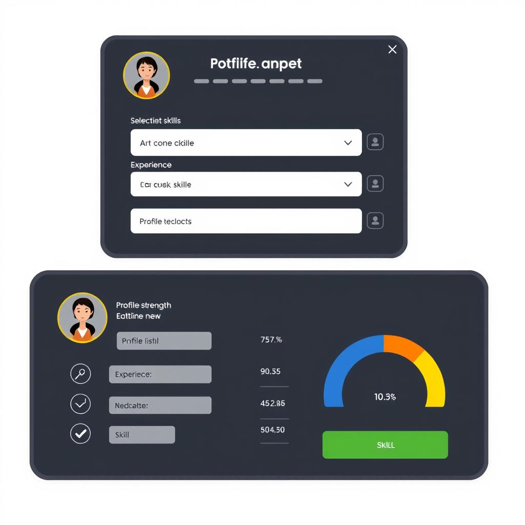 Interface-de-completion-de-profil-sur-bizme.fr-pour-optimiser-la-recherche-de-missions-en Portage Salarial Missions bizme.fr : L'IA au Service de Votre Réussite Professionnelle