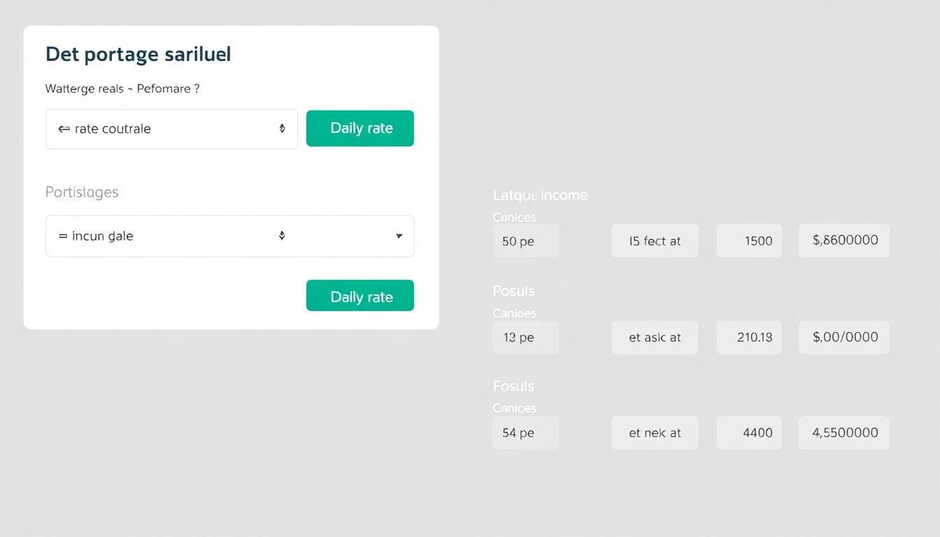 Interface du simulateur de revenus en portage salarial Umalis montrant les principales fonctionnalités