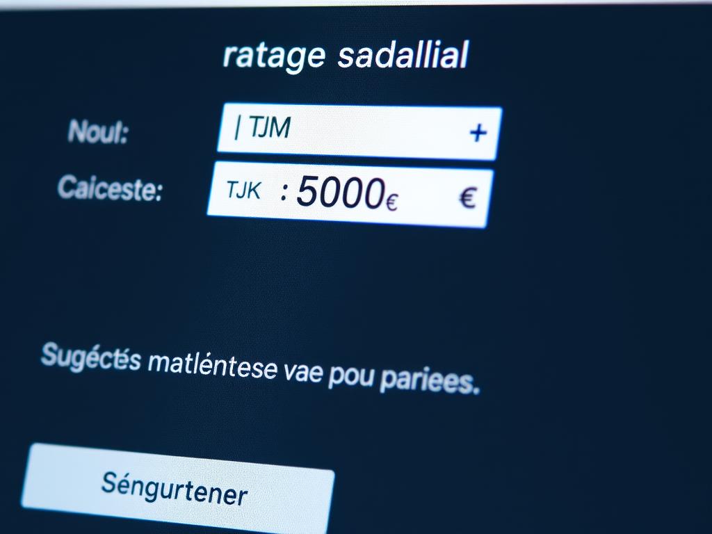 Saisie-du-taux-journalier-moyen-dans-le-simulateur-de-revenus-en-portage-salarial Pourquoi le simulateur de revenus Umalis est le meilleur outil pour le portage salarial