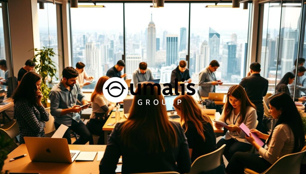 A-bustling-office-setting-showcasing-the-diverse-career-opportunities-in-marketing-and-1024x585 Marketing Personnel et Portage Salarial : Solutions pour Indépendants