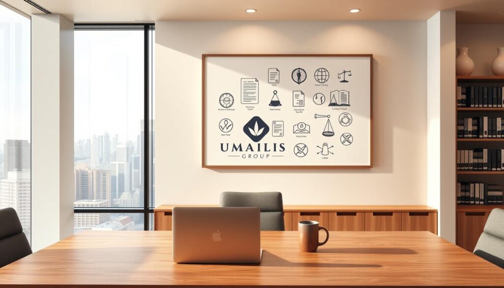 A-clean-modern-office-interior-with-a-large-window-overlooking-a-bustling-city-skyline.-In-the-1024x585 Comment anticiper les évolutions technologiques en portage salarial ?