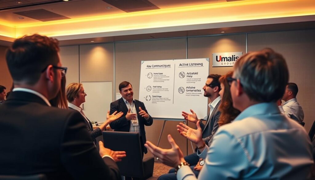 A-conference-room-with-warm-lighting-and-an-active-discussion-taking-place.-In-the-foreground--1024x585 Comment gérer les conflits en management de transition efficacement
