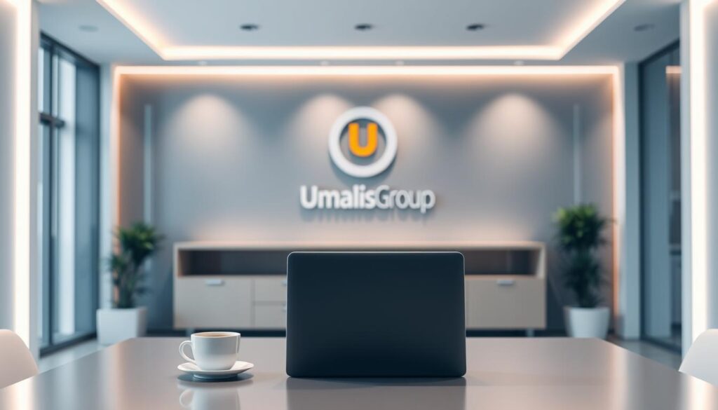 A-modern-minimalist-office-interior-with-a-large-desk-a-laptop-and-a-cup-of-coffee.-In-the-1024x585 Comment Assurer la Conformité de ses Pratiques en Portage Salarial