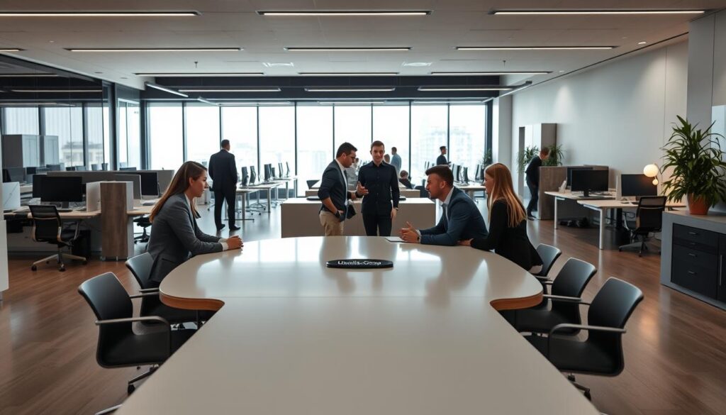 A-modern-minimalist-office-interior-with-natural-light-filtering-through-large-windows.-In-the-1024x585 Découvrez les avantages du portage salarial pour les entreprises
