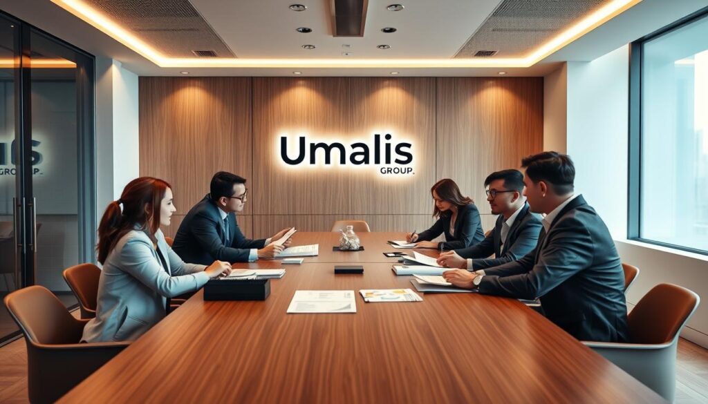 A-professional-business-meeting-room-with-a-sleek-minimalist-design.-The-Umalis-Group-logo-is--1024x585 Appels d'offres en portage salarial : comment répondre efficacement