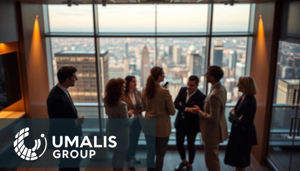 A-professional-business-network-floating-in-a-sleek-modern-office-setting.-The-scene-is-bathed-1024x585 Comprendre la déduction des frais professionnels en portage salarial