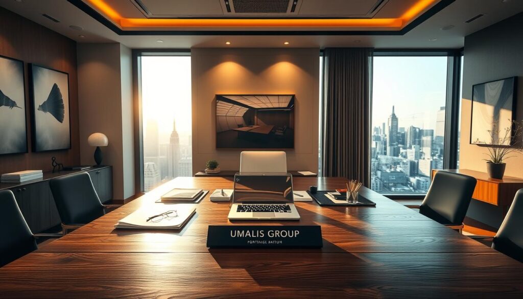 A-professional-office-setting-with-a-large-wooden-desk-taking-center-stage.-On-the-desk-a-1024x585 Comment diversifier ses sources de revenus en portage salarial ?