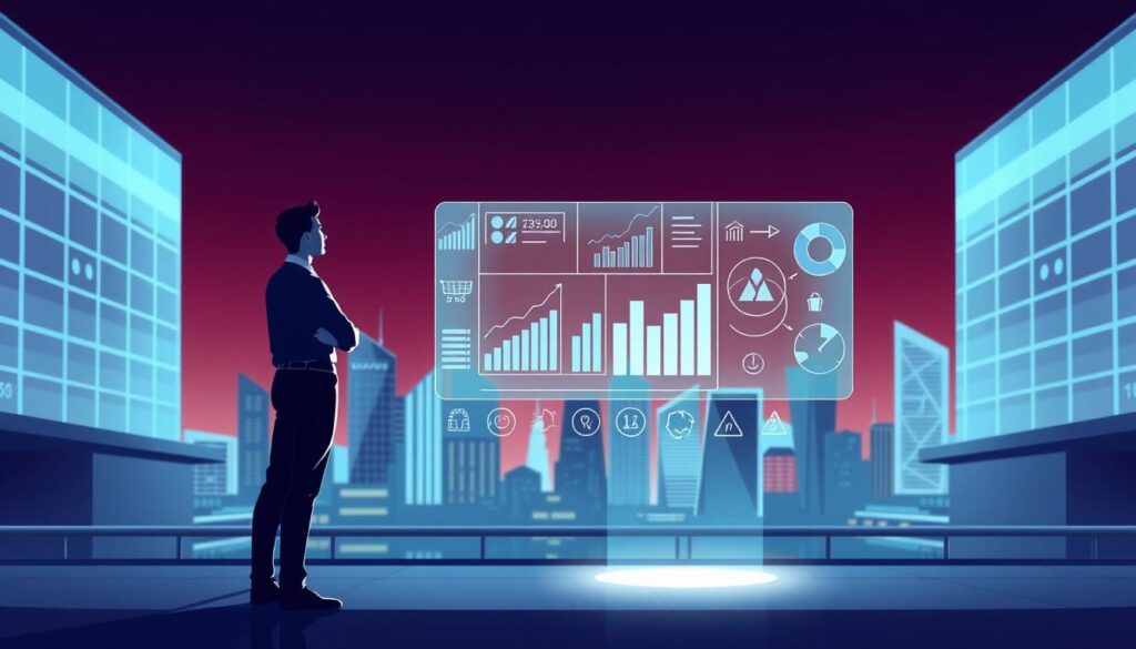 A-stylized-digital-illustration-depicting-the-strategy-monitoring-and-evaluation-process-for--1024x585 Comment se fixer des objectifs mesurables en portage salarial