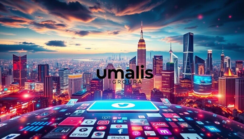 A-vibrant-and-dynamic-digital-landscape-depicting-the-power-of-social-media-in-competitive-1024x585 Comment Assurer une Veille Concurrentielle en Portage Salarial