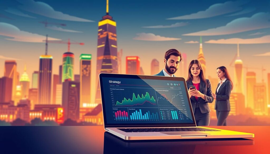 A-vibrant-and-dynamic-digital-strategy-illustration-for-a-Umalis-Group-portage-salarial-1024x585 Comment se démarquer de la concurrence en portage salarial ?