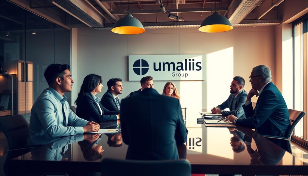 A-vibrant-dynamic-office-setting-with-a-team-of-professionals-engaged-in-strategic-1024x585 Comment gérer les conflits en management de transition efficacement