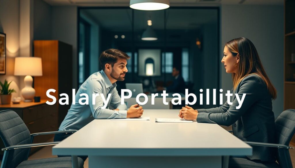 A-warm-professional-office-setting-with-two-individuals-engaged-in-a-dynamic-discussion.-In-1024x585 Comment analyser ses résultats et ajuster sa stratégie en portage salarial