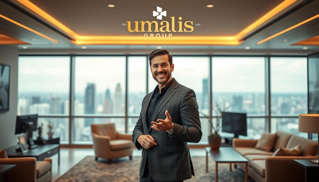 A-well-dressed-personal-branding-consultant-stands-confidently-in-a-modern-airy-office-the-1024x585 Comment élargir son réseau de clients en portage salarial ?