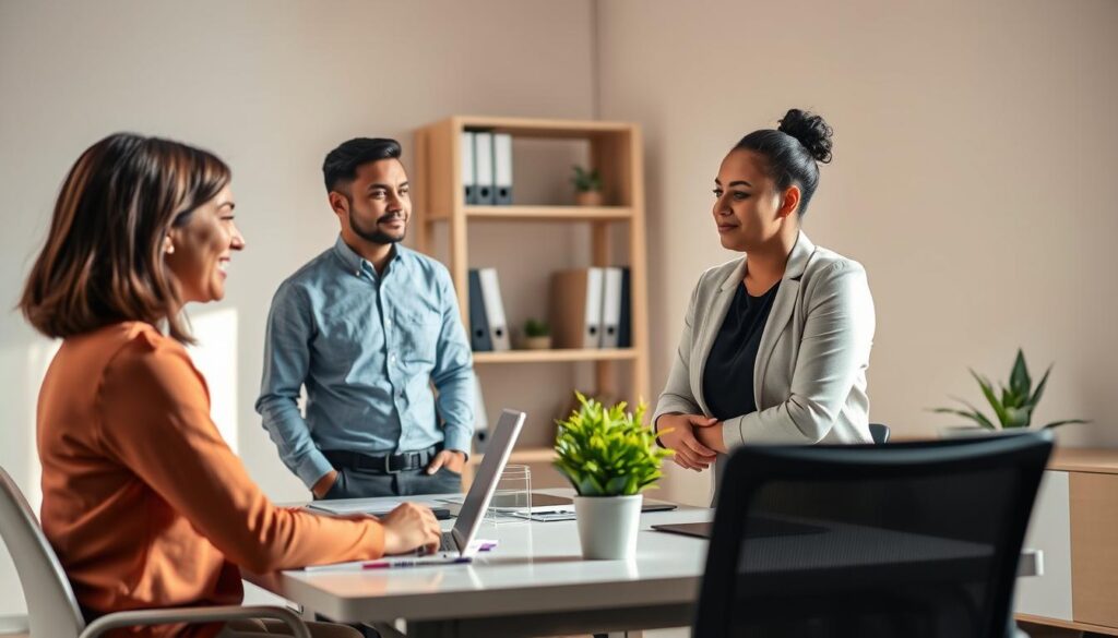 A-well-lit-realistic-scene-depicting-a-client-employee-interaction-in-a-professional-office-1024x585 Comment s'adapter aux exigences des clients en portage salarial ?