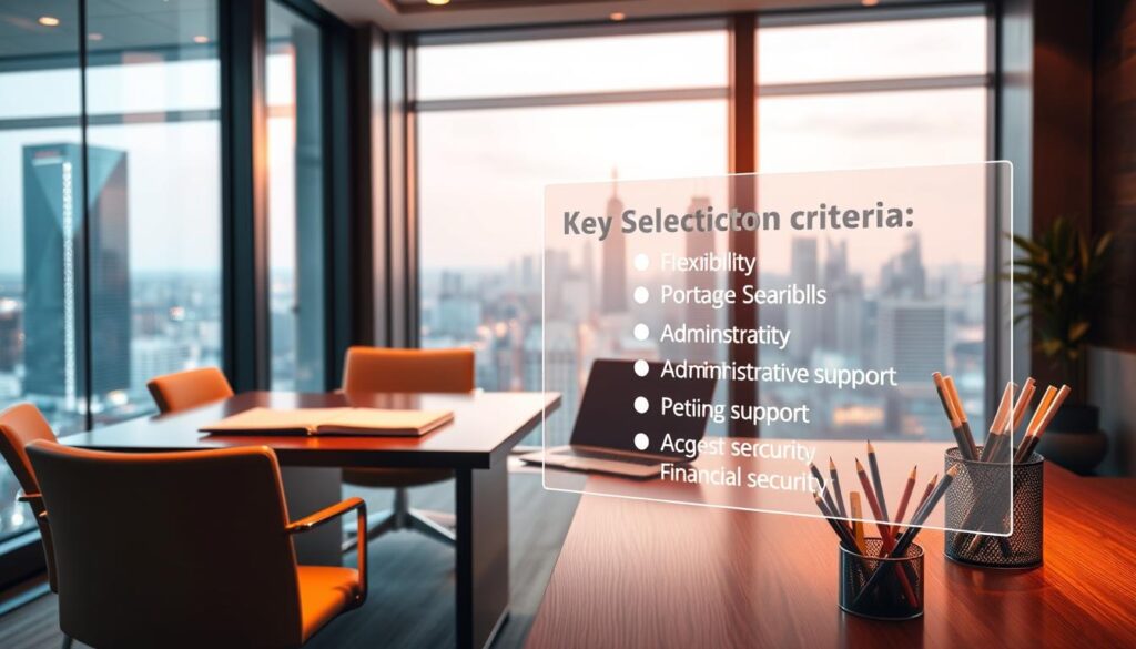 An-elegant-office-interior-with-a-sleek-desk-modern-chairs-and-a-large-window-overlooking-a-1024x585 Sites web utiles pour les professionnels en portage salarial : notre sélection