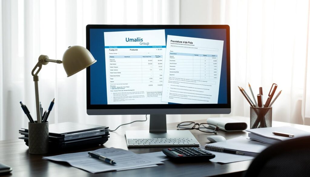 Securiser-la-facturation-dun-service-de-portage-salarial.-Une-image-montrant-un-bureau-moderne-1024x585 Comment Assurer la Conformité de ses Pratiques en Portage Salarial