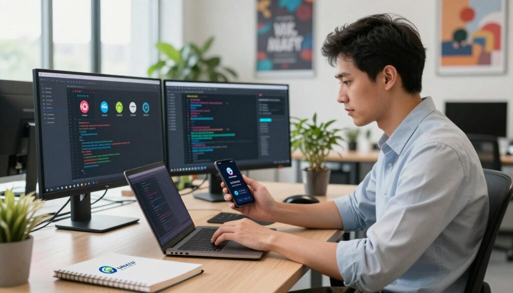 A-professional-mobile-developer-working-on-a-laptop-showcasing-the-essence-of-mobile-1024x585 TJM développeur en 2025 : grille des tarifs par technologie